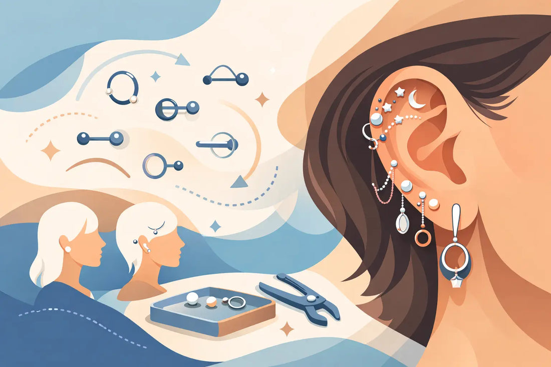 How to Plan Ear Piercings That Work Together