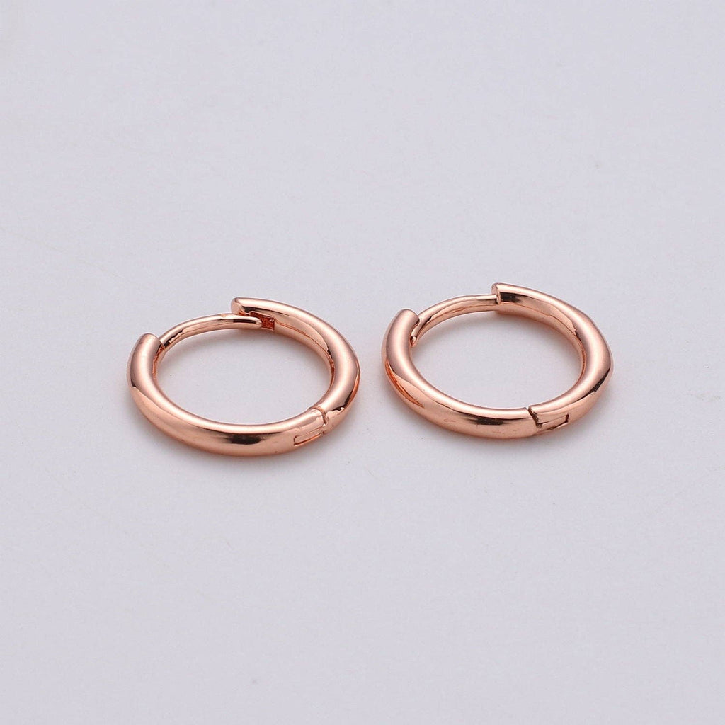 Rose Gold Huggie Hoop Earrings