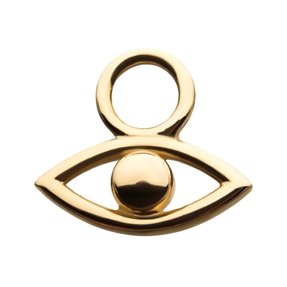 14k gold Evil Eye charm
