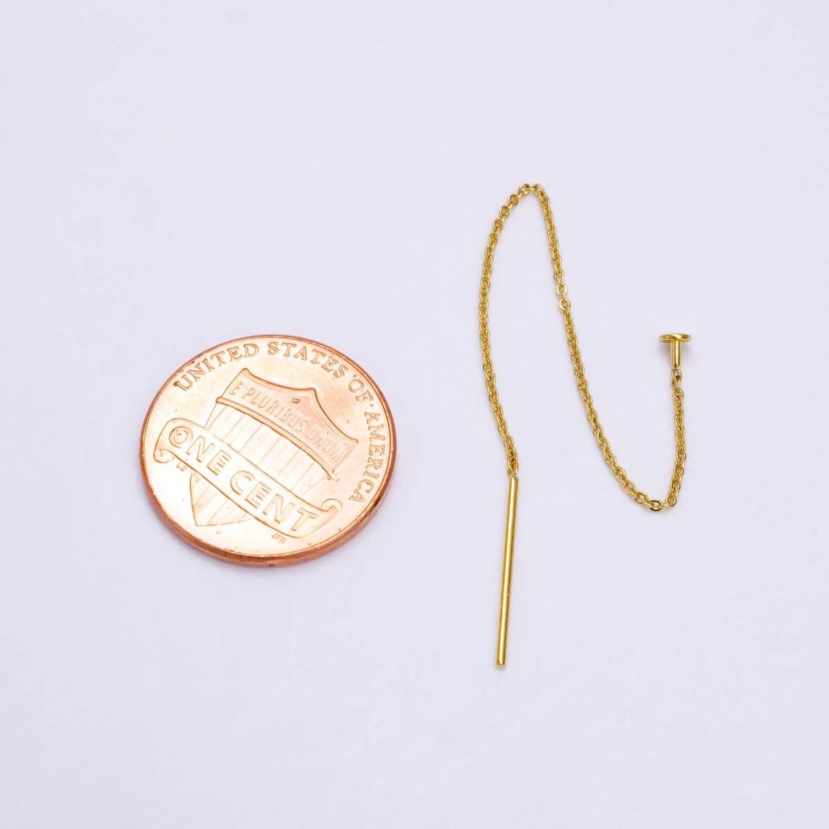 24K Threader Chain Earrings