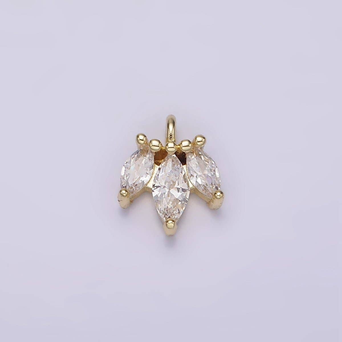 Triple Marquise Charm
