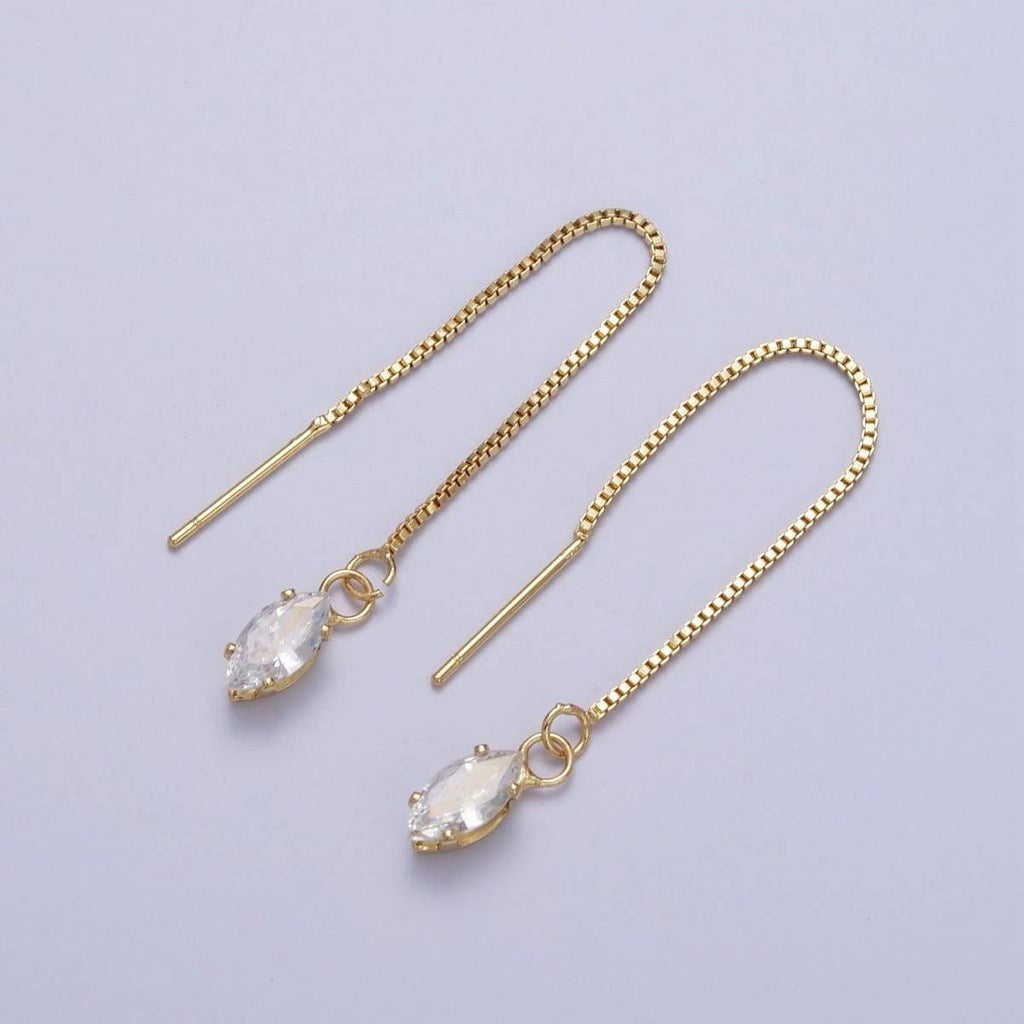 Marquise Threader Earrings