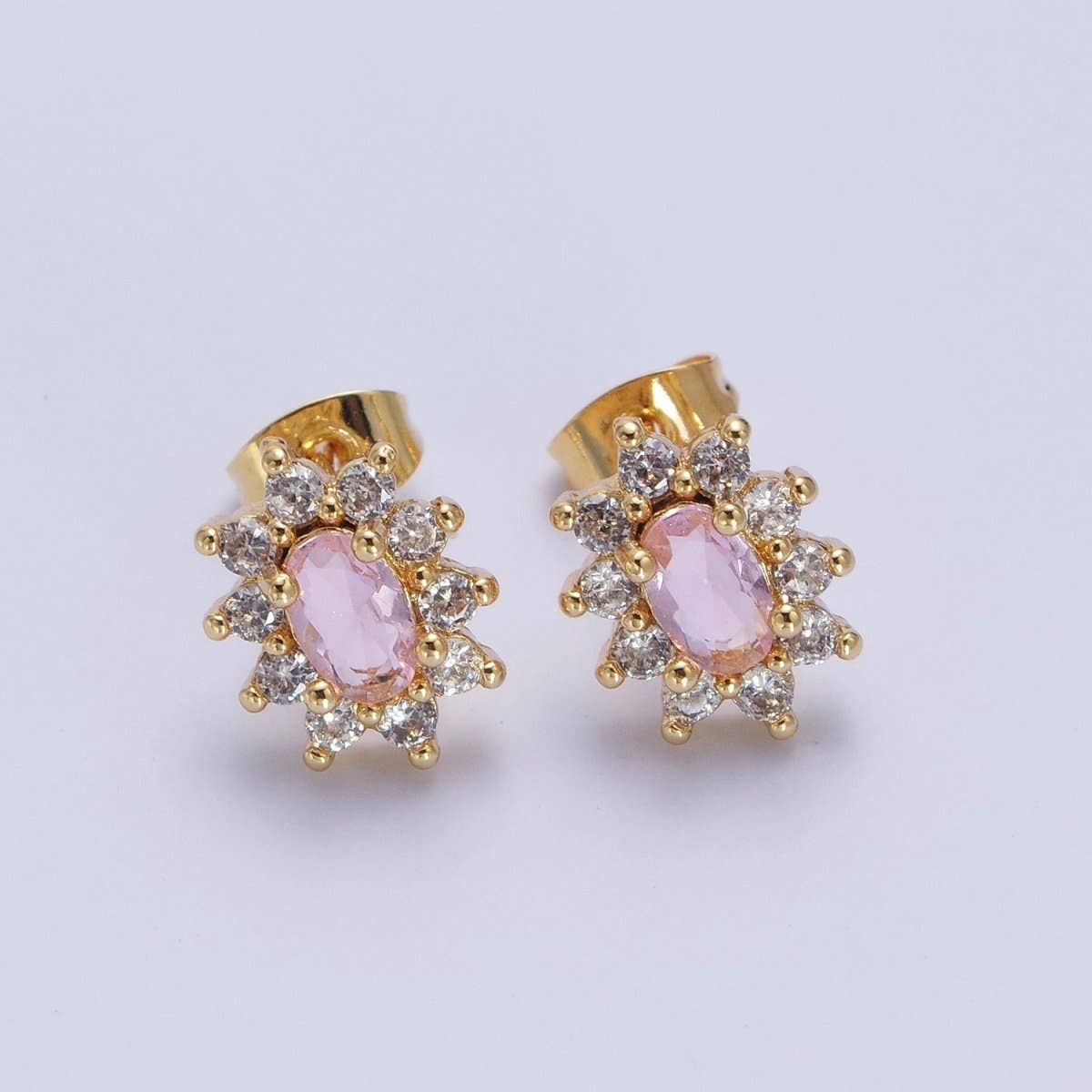 Pink Celestial Sun Burst Earrings
