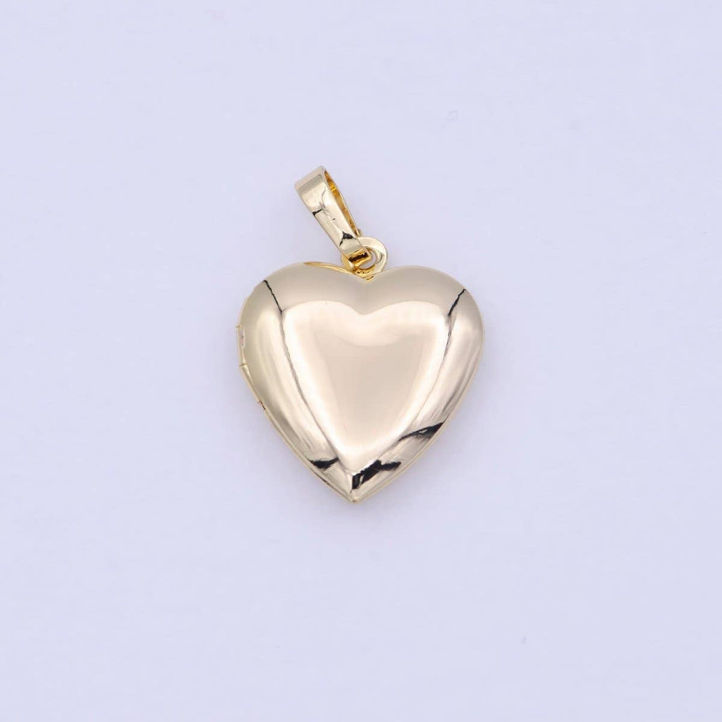 16k Gold Heart Locket Pendant