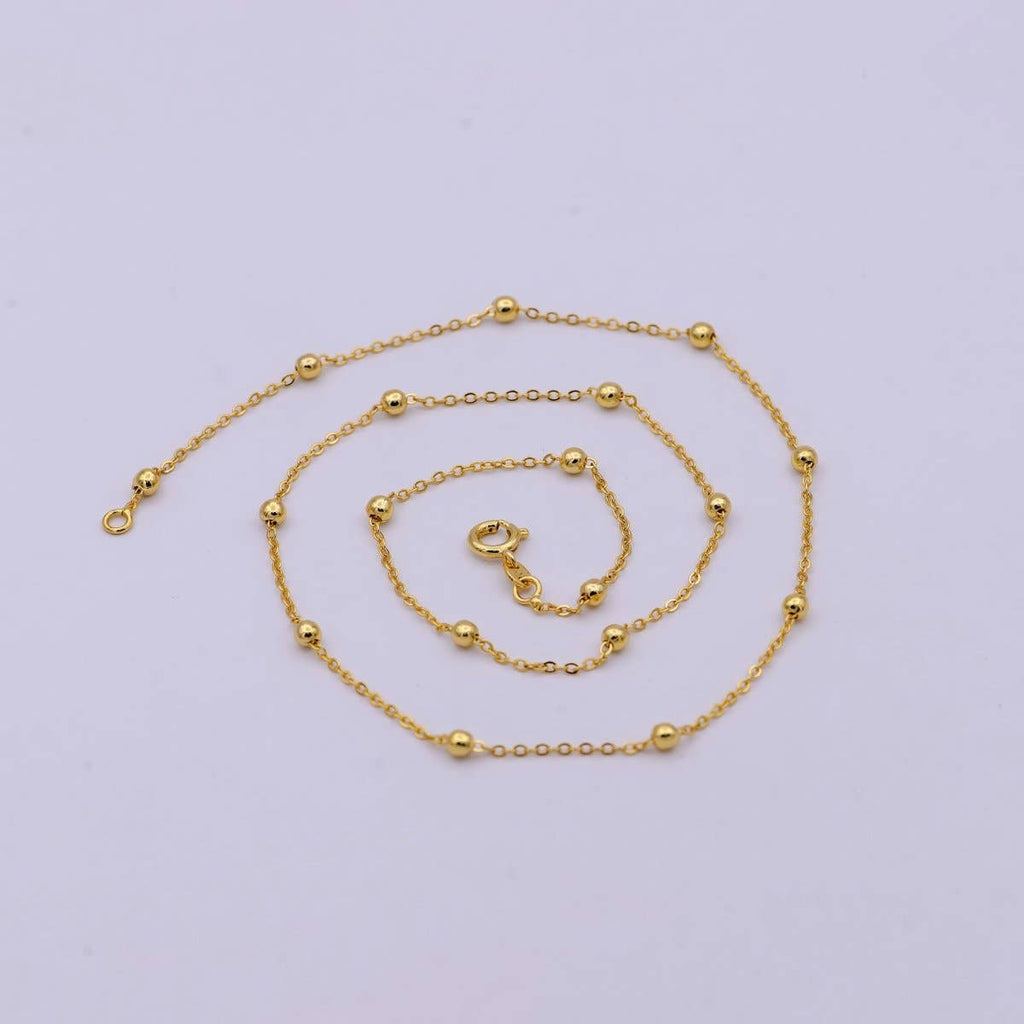 24K Gold Satellite Necklace