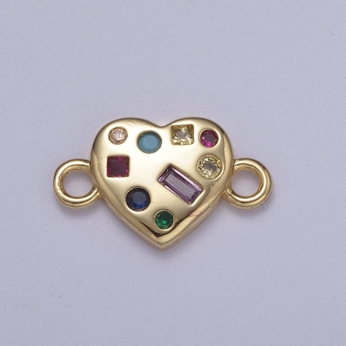 Multi-colored Heart Connector