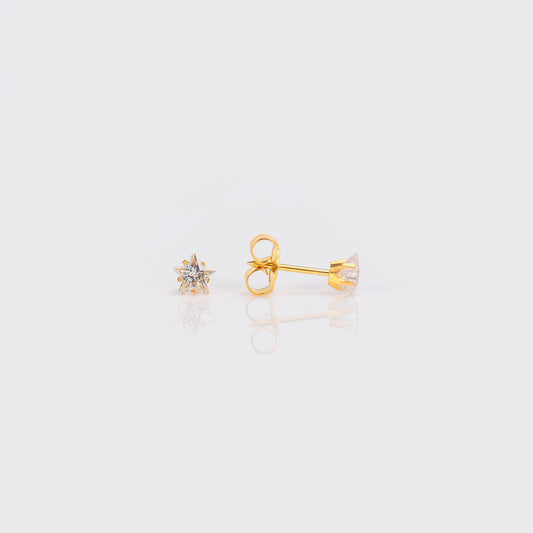 Crystal Star earring pair