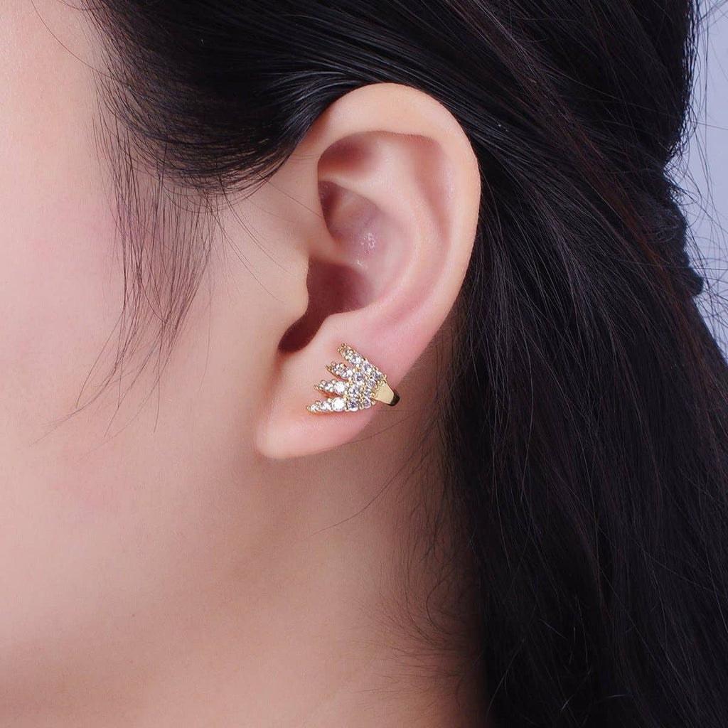 Micro Pave Claw Ear Cuff