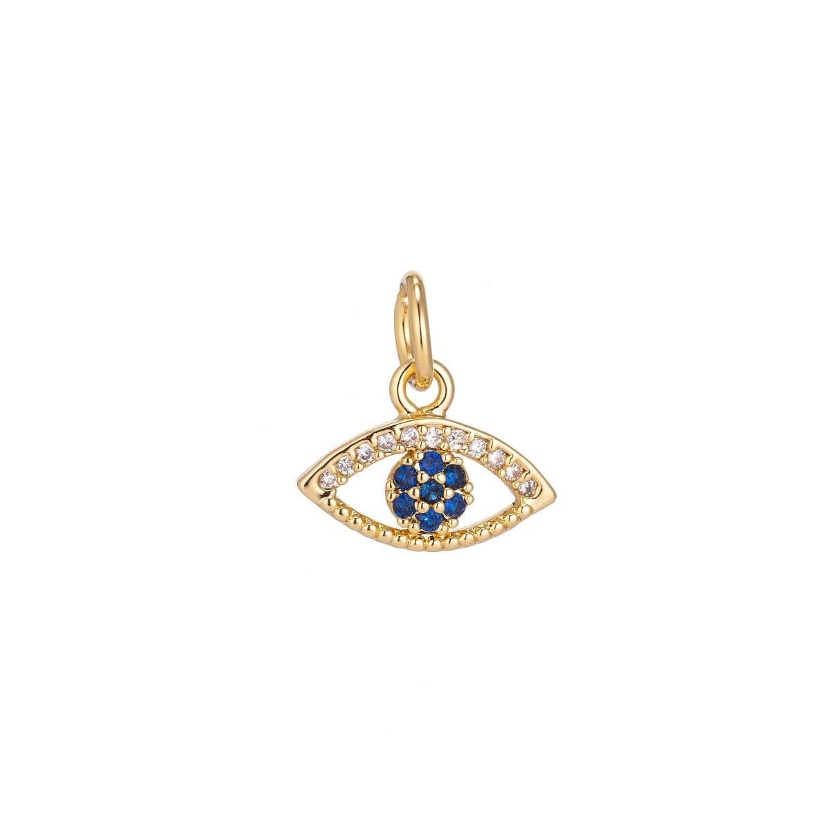 Evil Eye Charm Micro Pave Charm