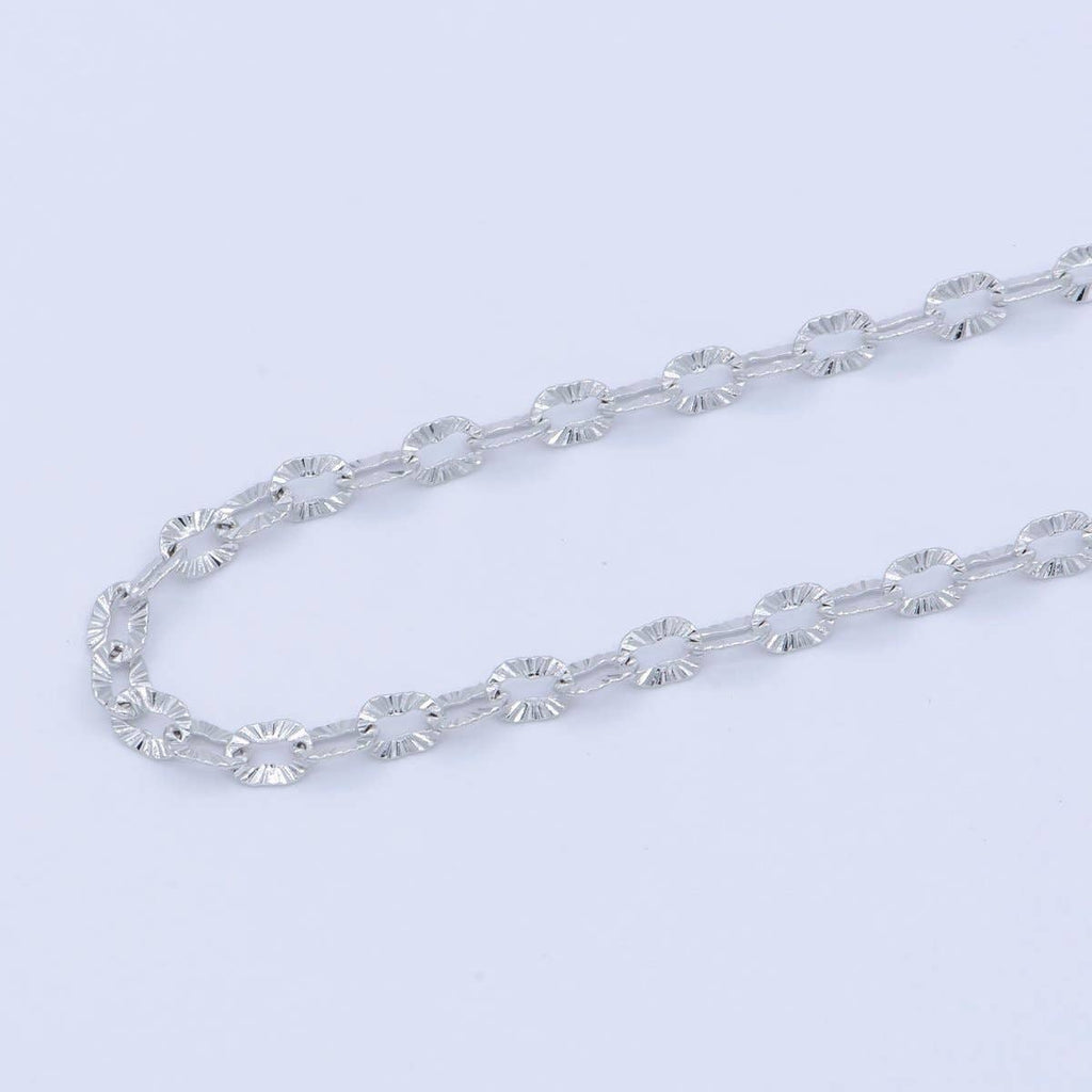 18k White Gold Sunburst Necklace