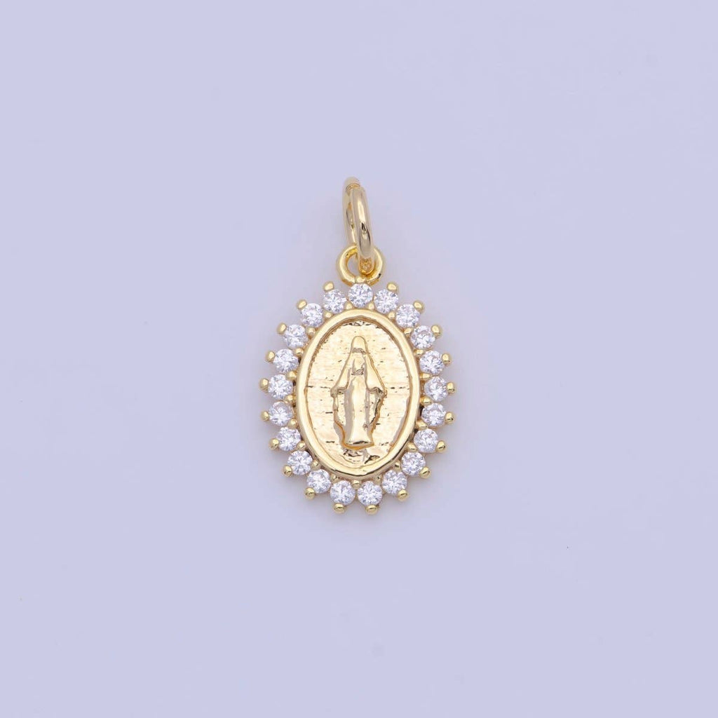 24k Gold Lady Guadalupe Charm