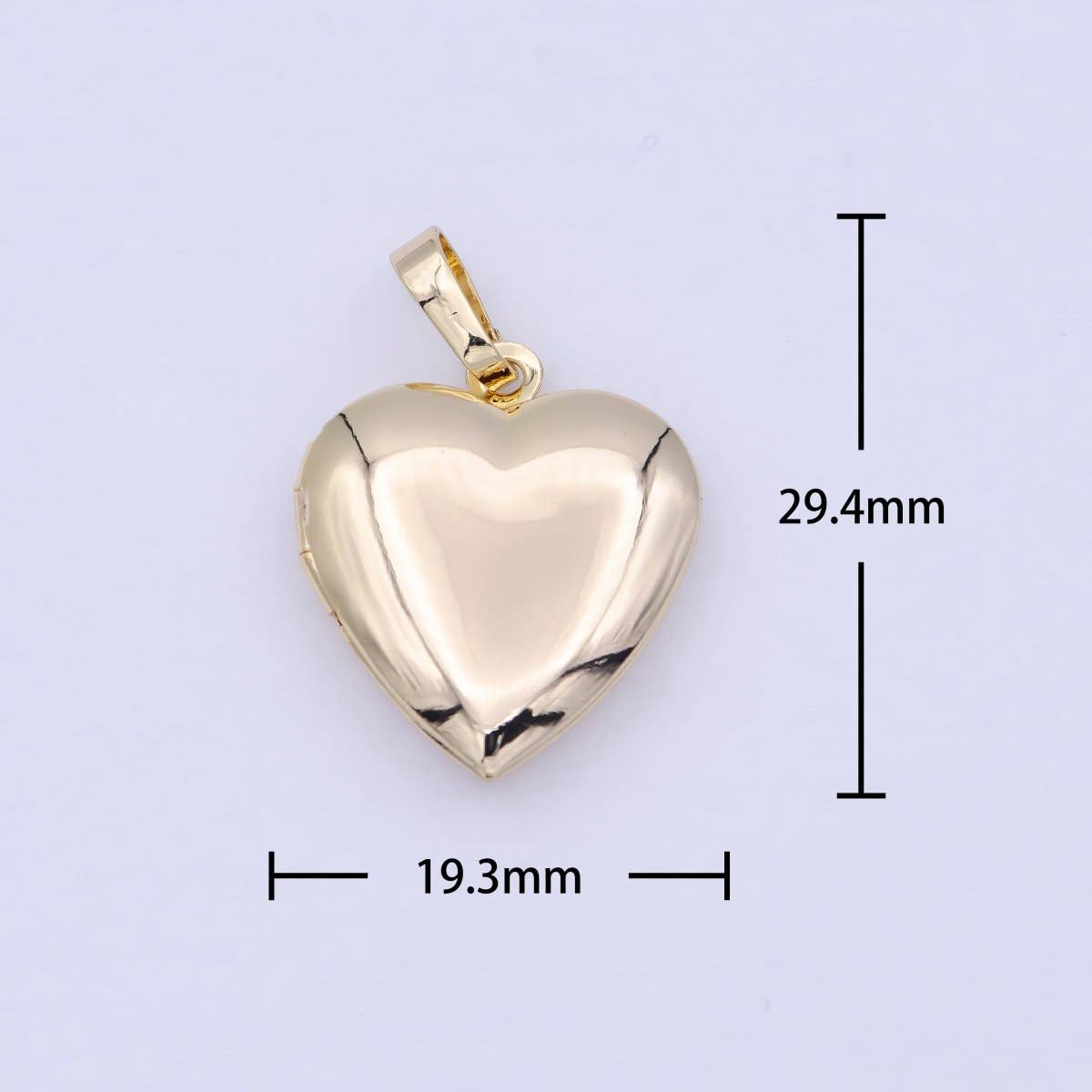 16k Gold Heart Locket Pendant
