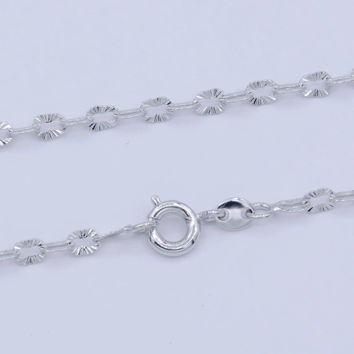 18k White Gold Sunburst Necklace