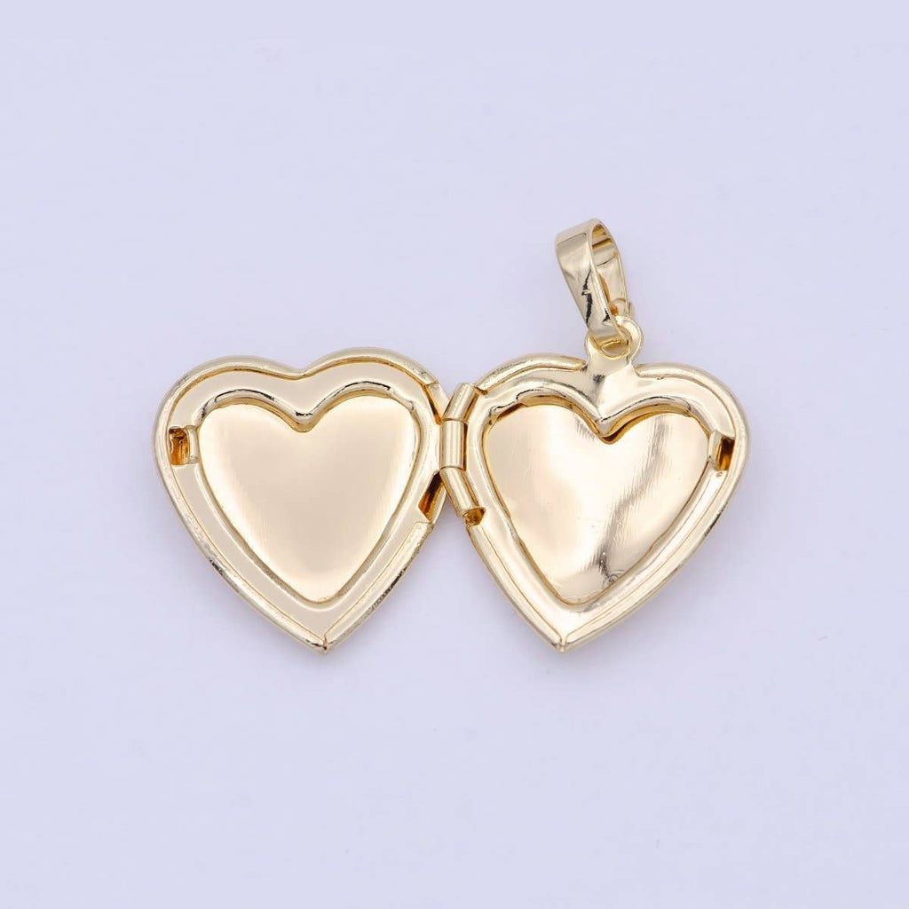16k Gold Heart Locket Pendant