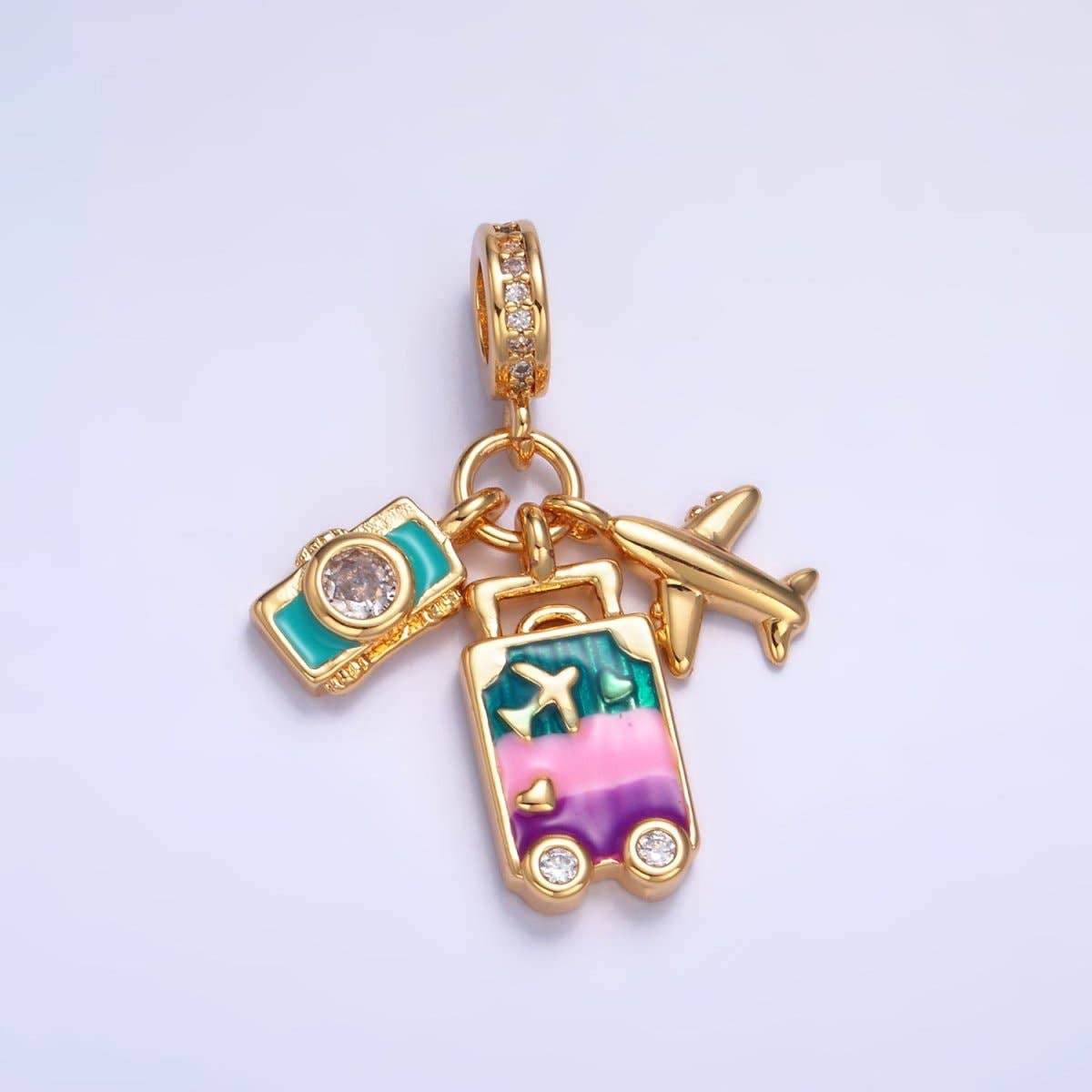 24K Gold Travel Charm