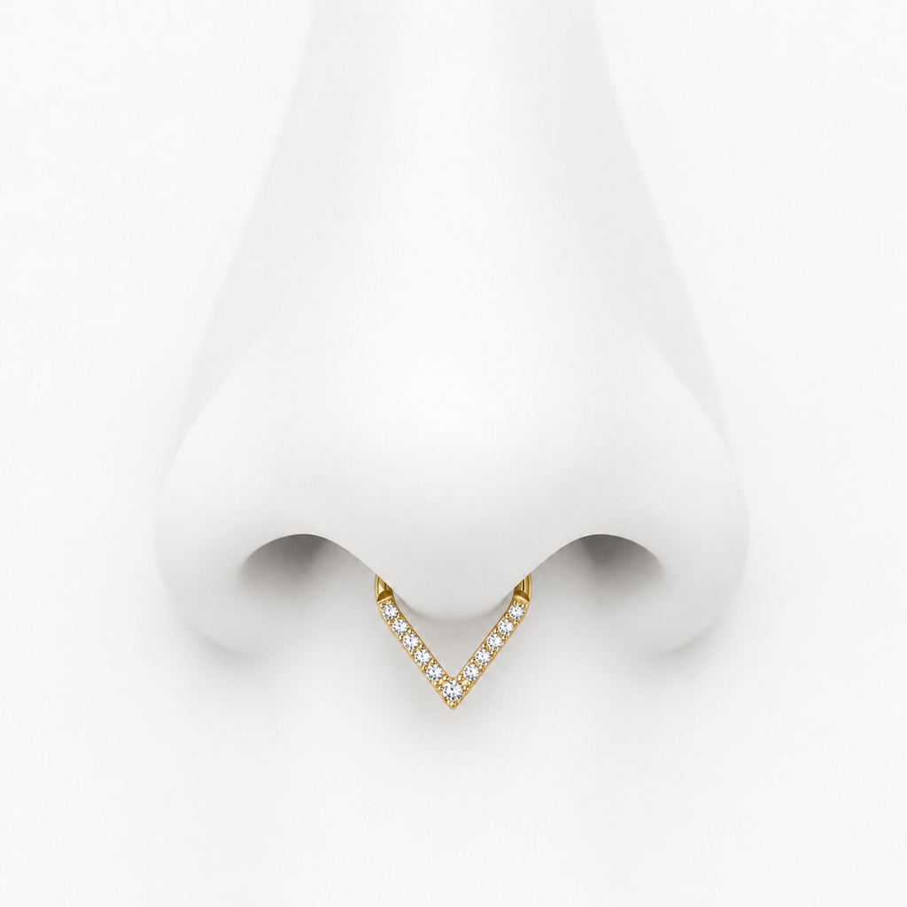 Teardrop CZ Hoop