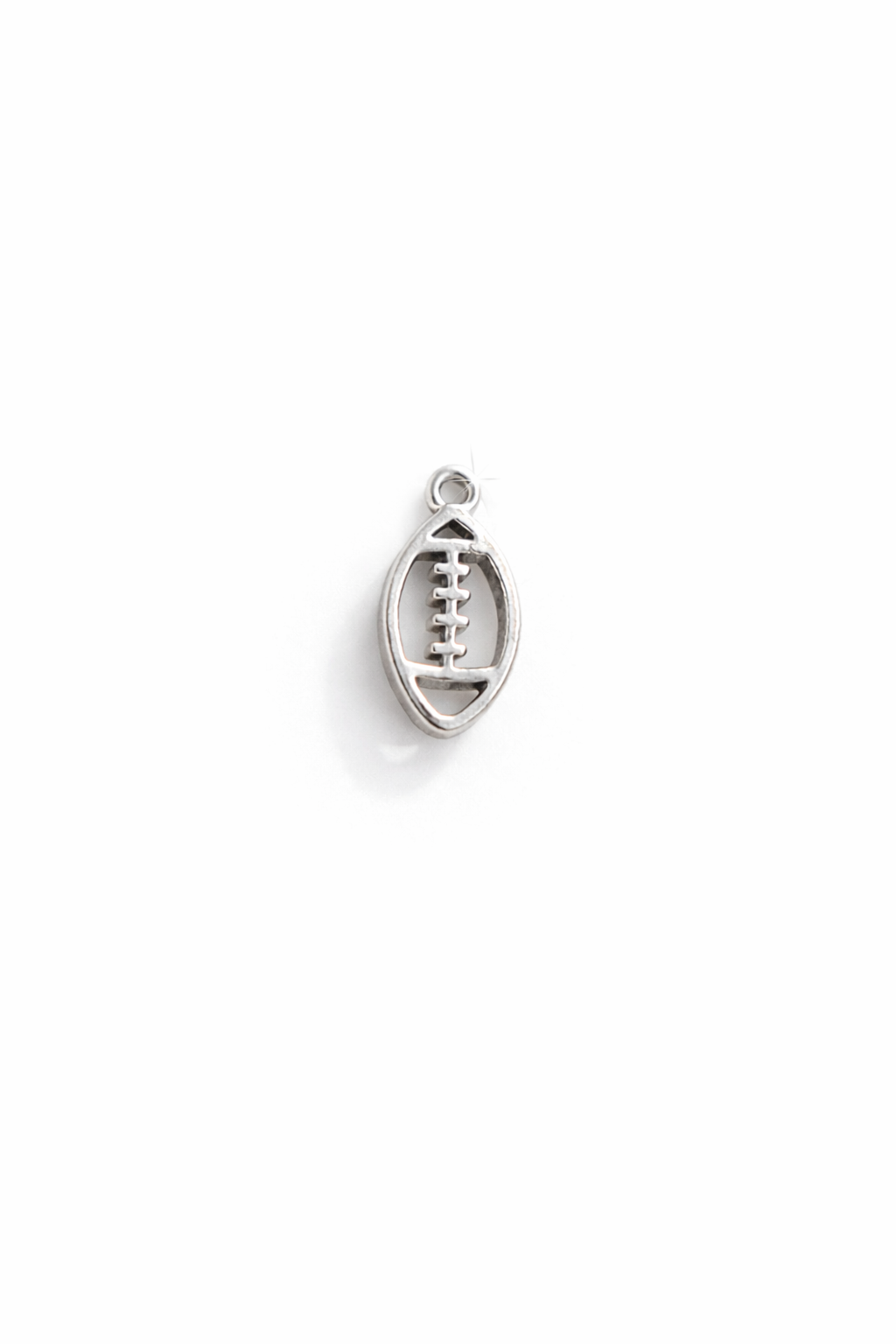 Silver Football Charm