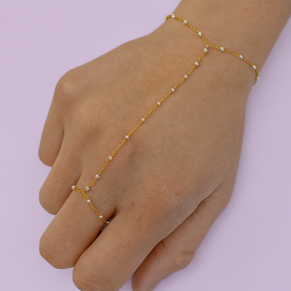 Beaded Mixed Metal Chain