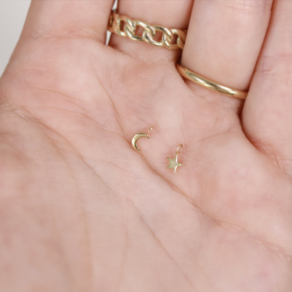 Gold Mini Moon charm