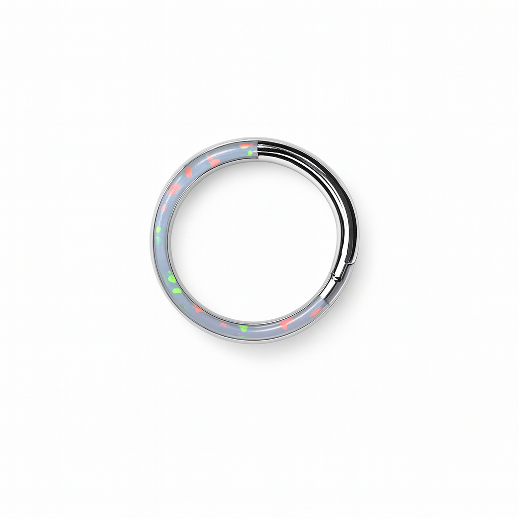 Stainless Opal hoop