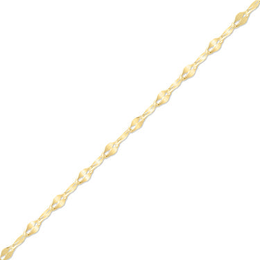 14k solid gold Dapped chain