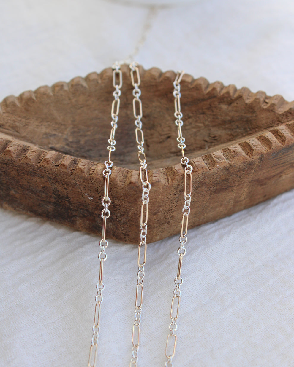 Mixed Metal Paperclip Chain