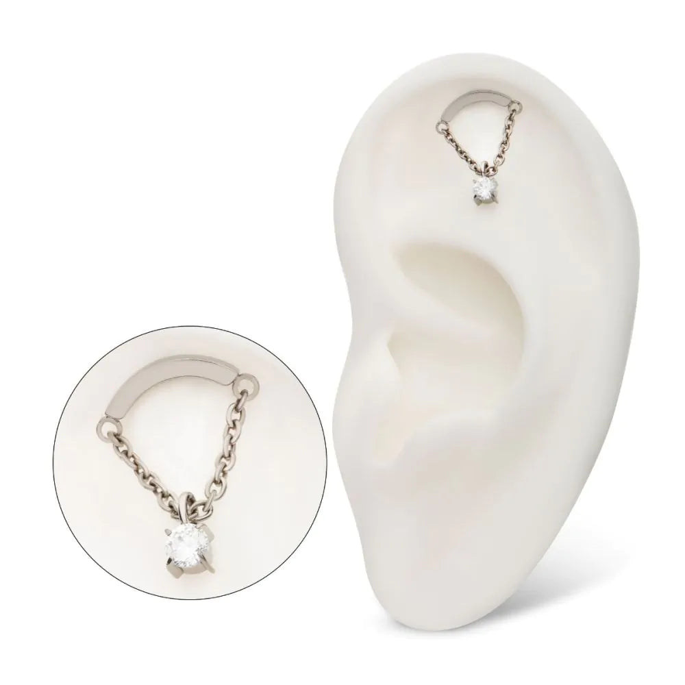 Crystal drop chain hidden helix