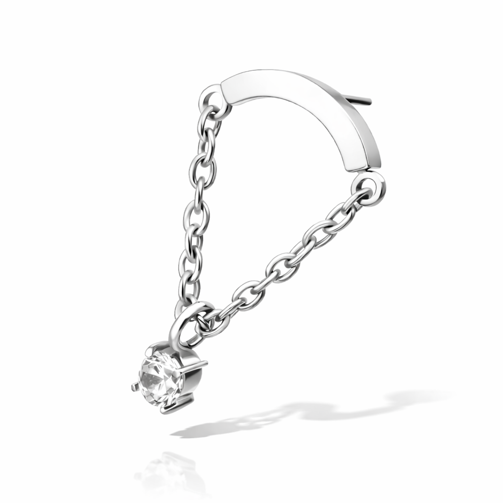 Crystal drop chain hidden helix