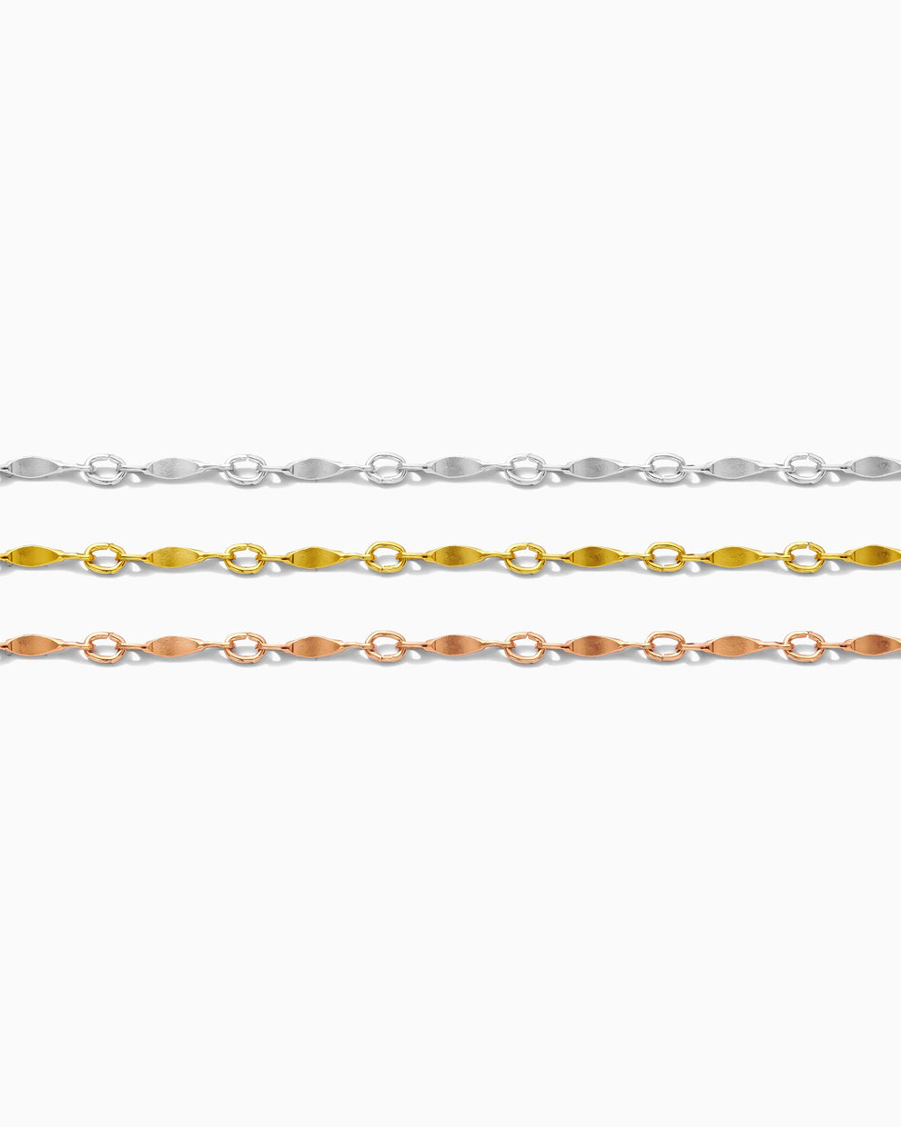 Sterling Silver Dapped Bar chain