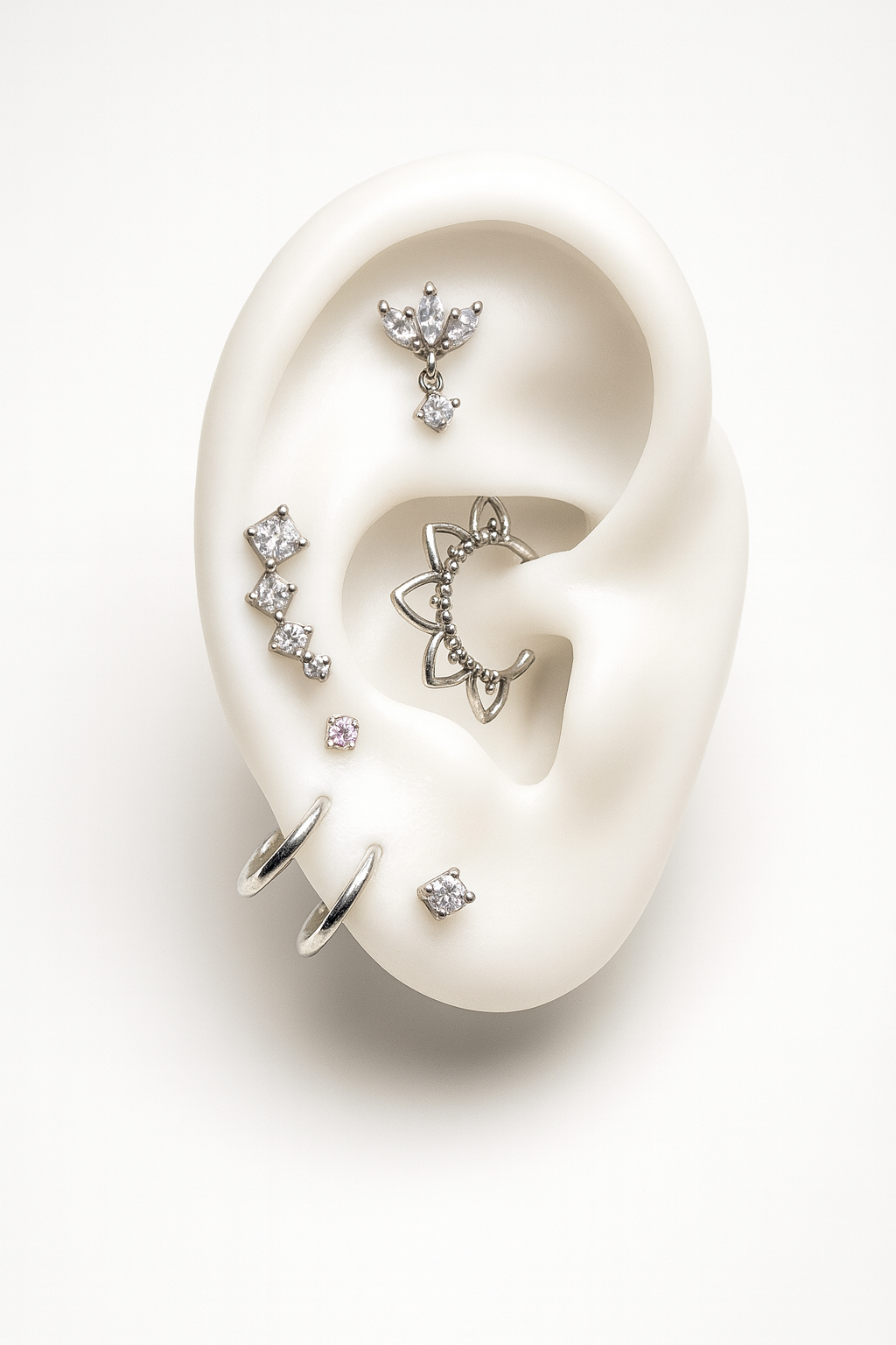 Stainless Loust Flower hoop