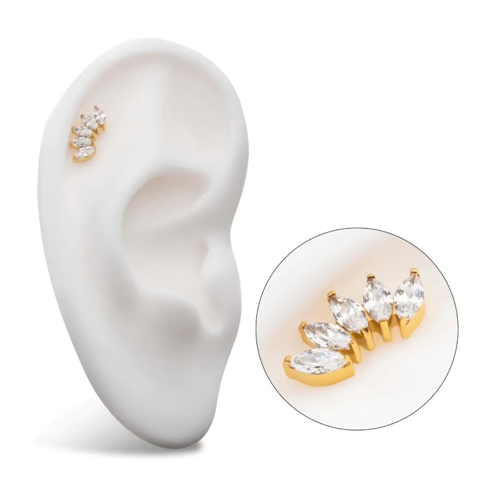 5 stone Marquise crawler