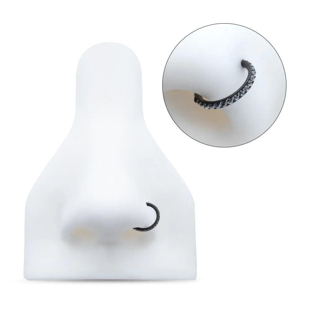 Endless CZ hoops 8mm