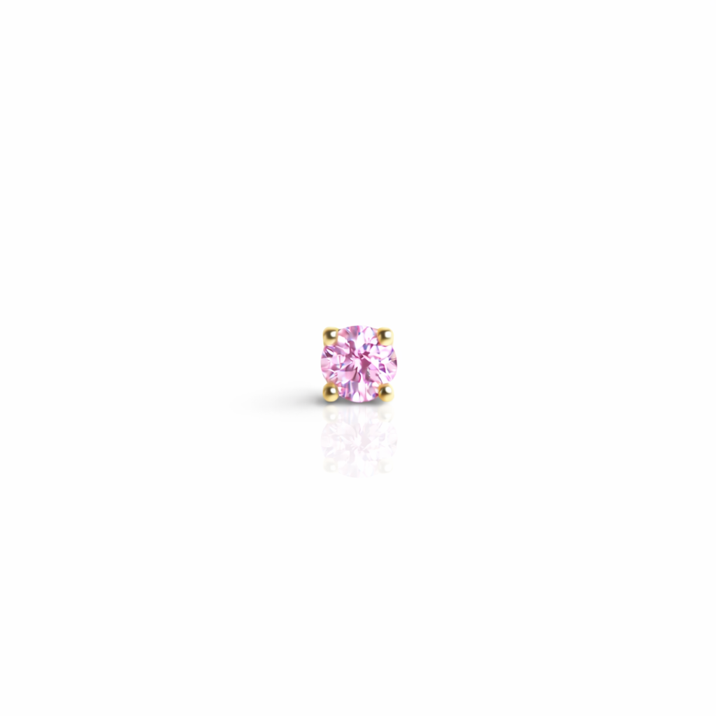 Pink Stud 2.5mm