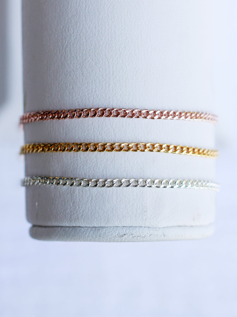 14k gold filled Mini Curb chain