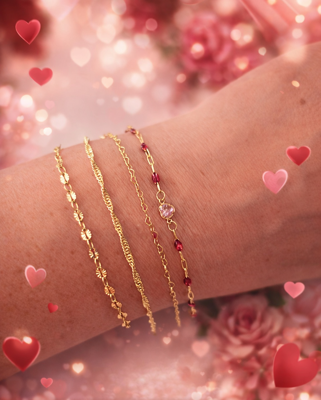 Mini Hearts Chain