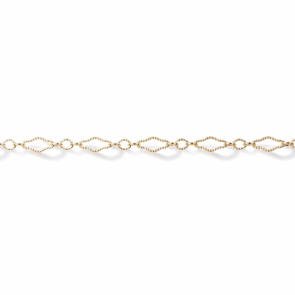 Textured Diamond Link Chain