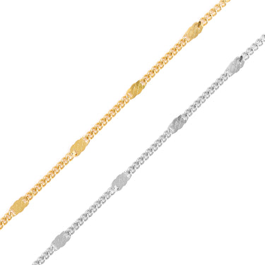 18k gold PVD Stainless Dapped chain