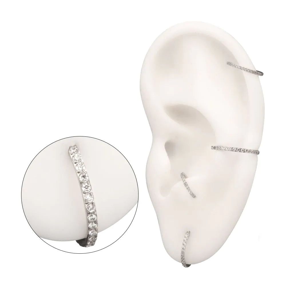 Endless CZ hoop 8mm