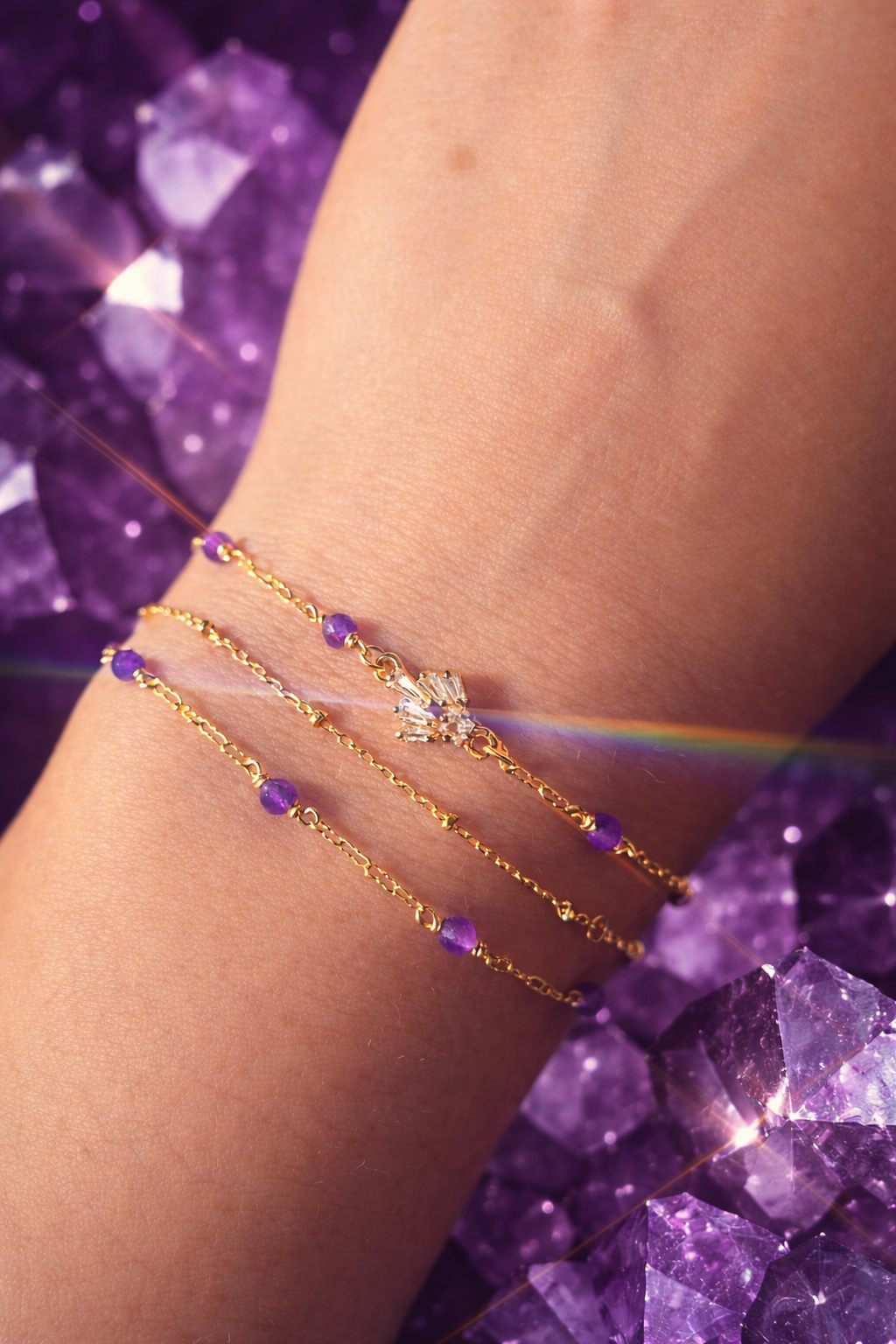Genuine Amethyst Chain