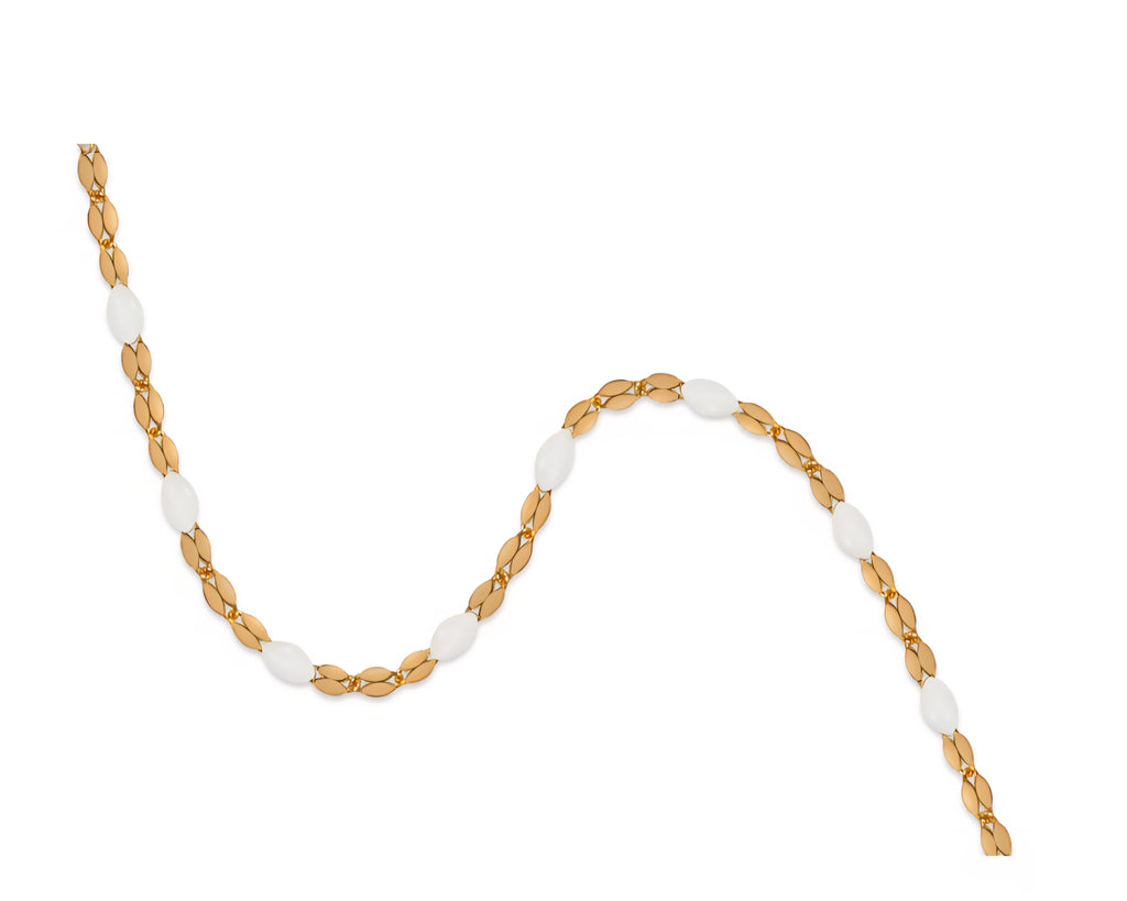 14k gold filled enamel Lip chain