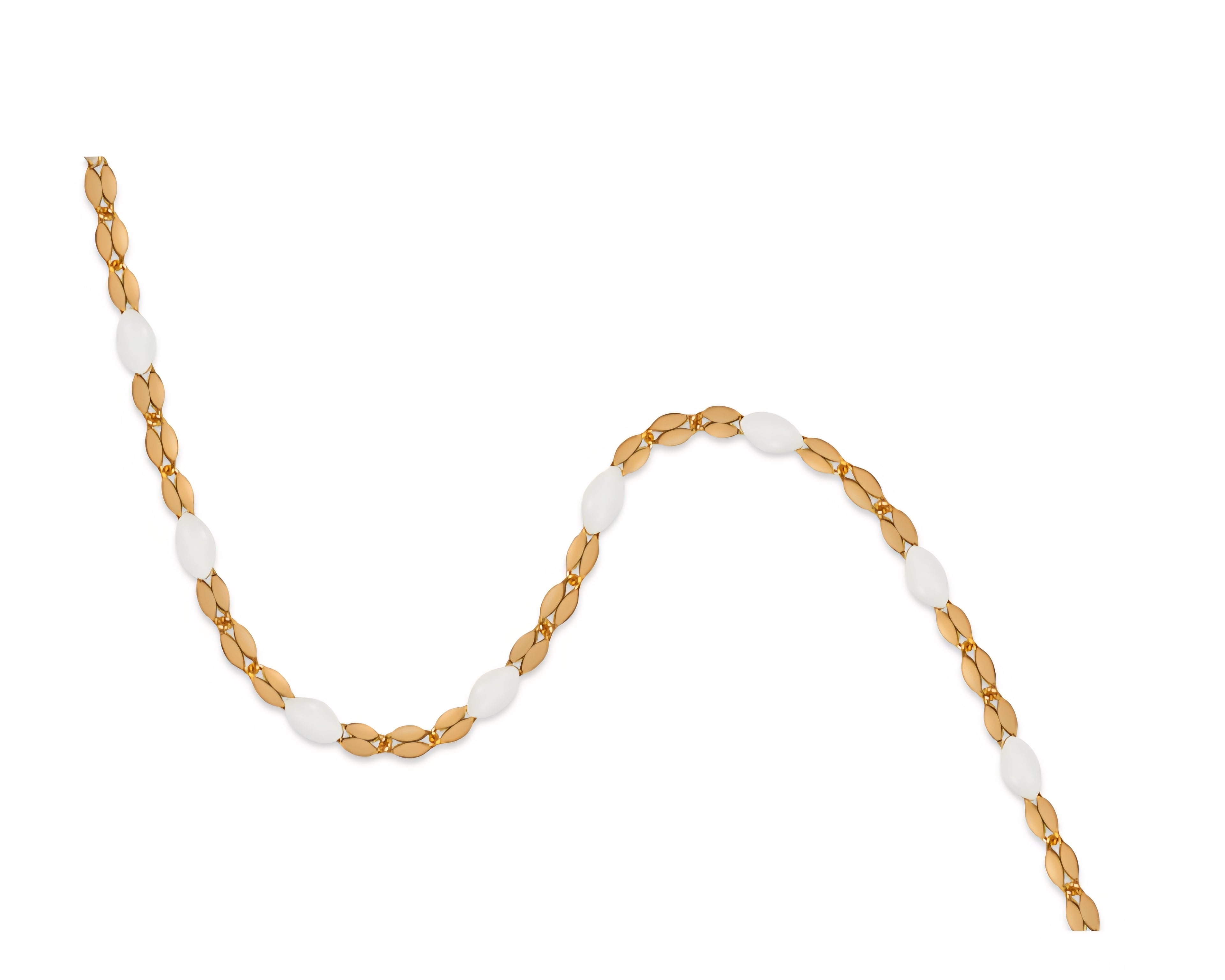 14k gold filled enamel Lip chain