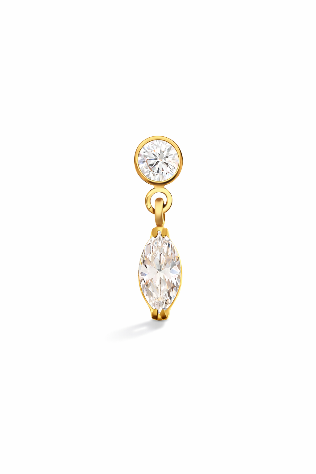 Bezel Marquise drop