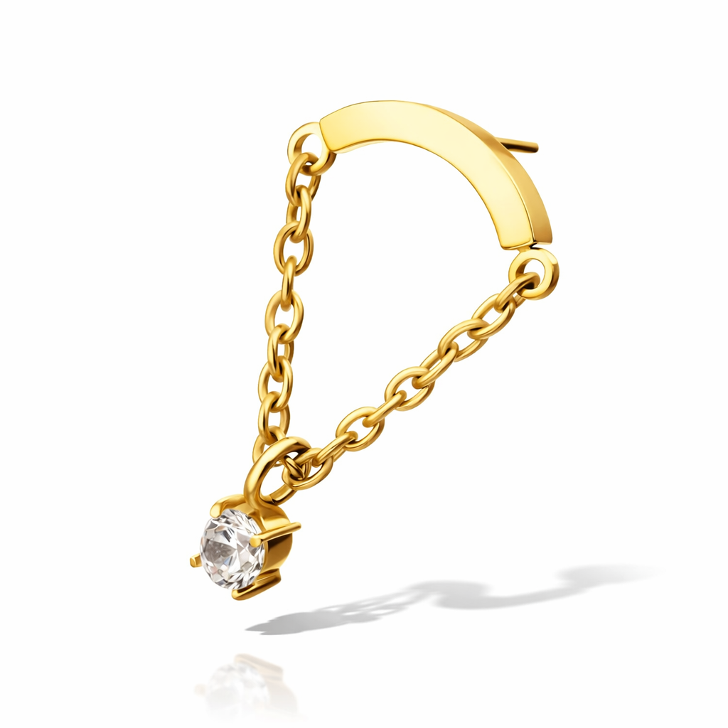 Crystal drop chain hidden helix