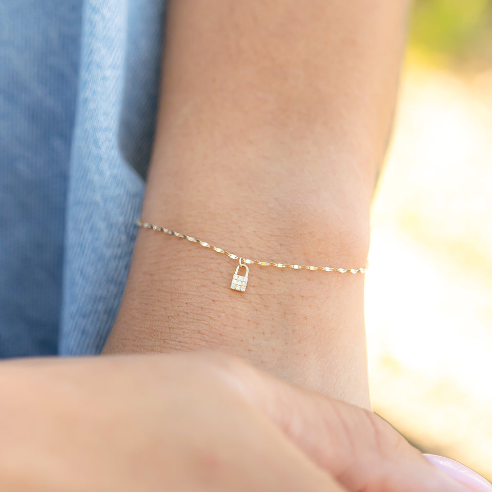 14k solid gold Dapped chain