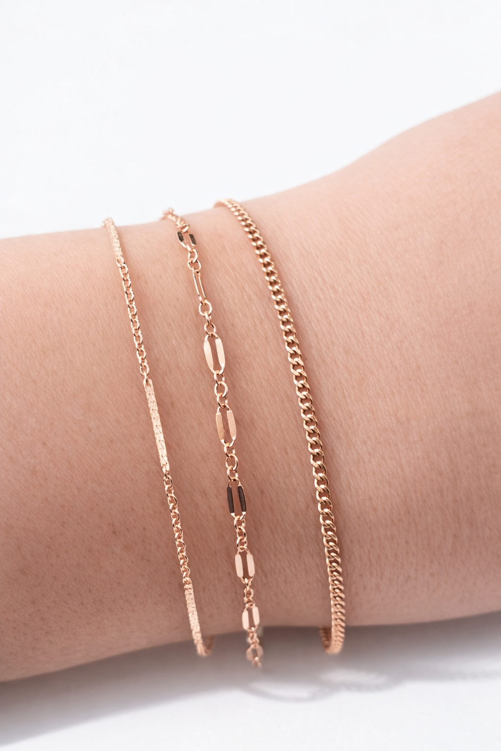Rose Gold Bar Chain