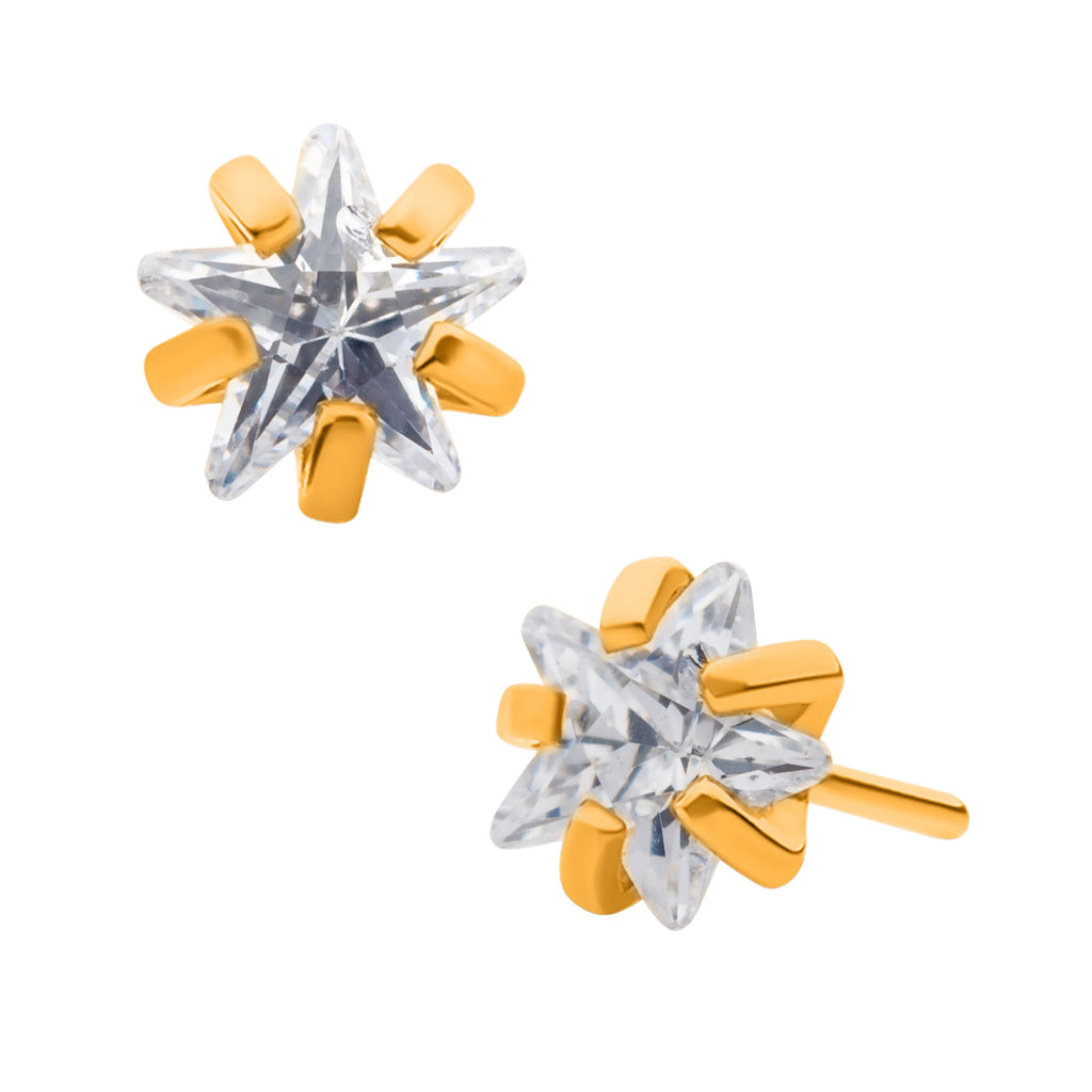 Crystal Star 2.5mm stud