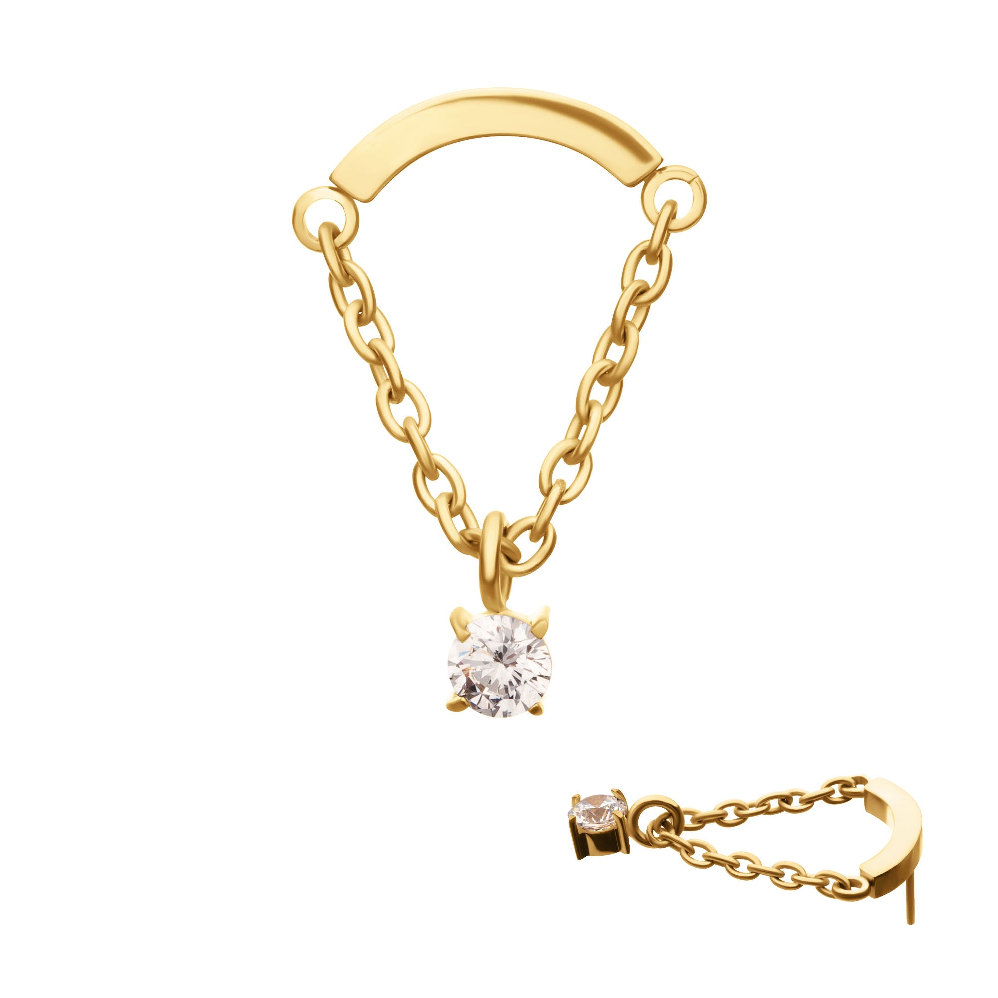 Crystal drop chain hidden helix