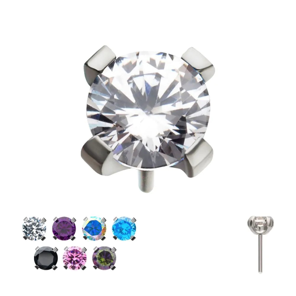 Titanium Sapphire stud 2.5mm